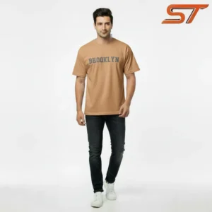 Men's Smart Drop Shoulder Export Quality BROOKLYN T-Shirt