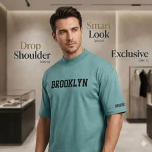Men's Smart Drop Shoulder Export Quality BROOKLYN T-Shirt