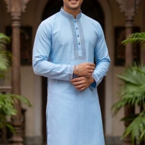 Men’s Slime Fit Pure Cotton Panjabi