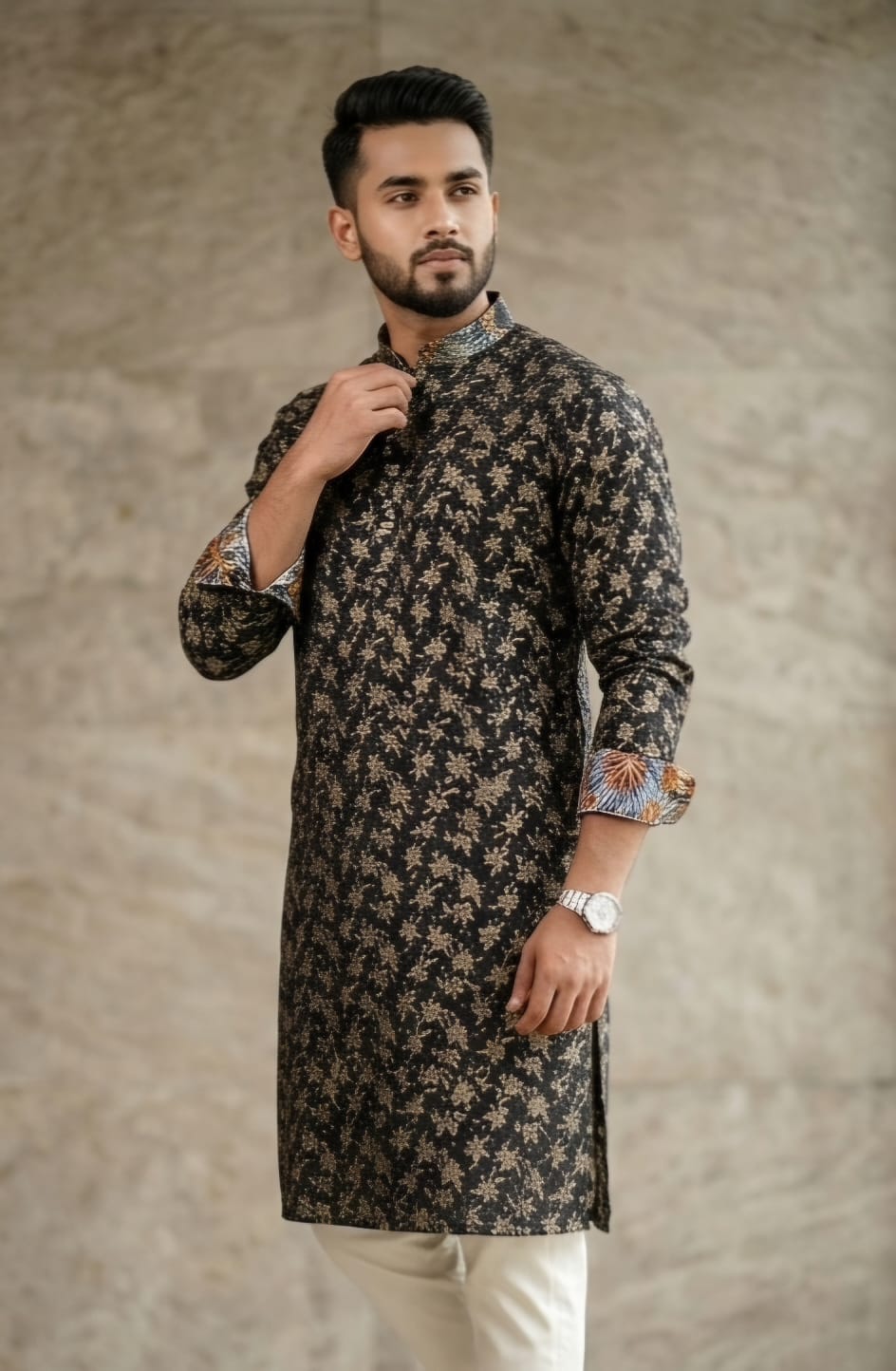 Men’s Slime Fit Panjabi All Over Work
