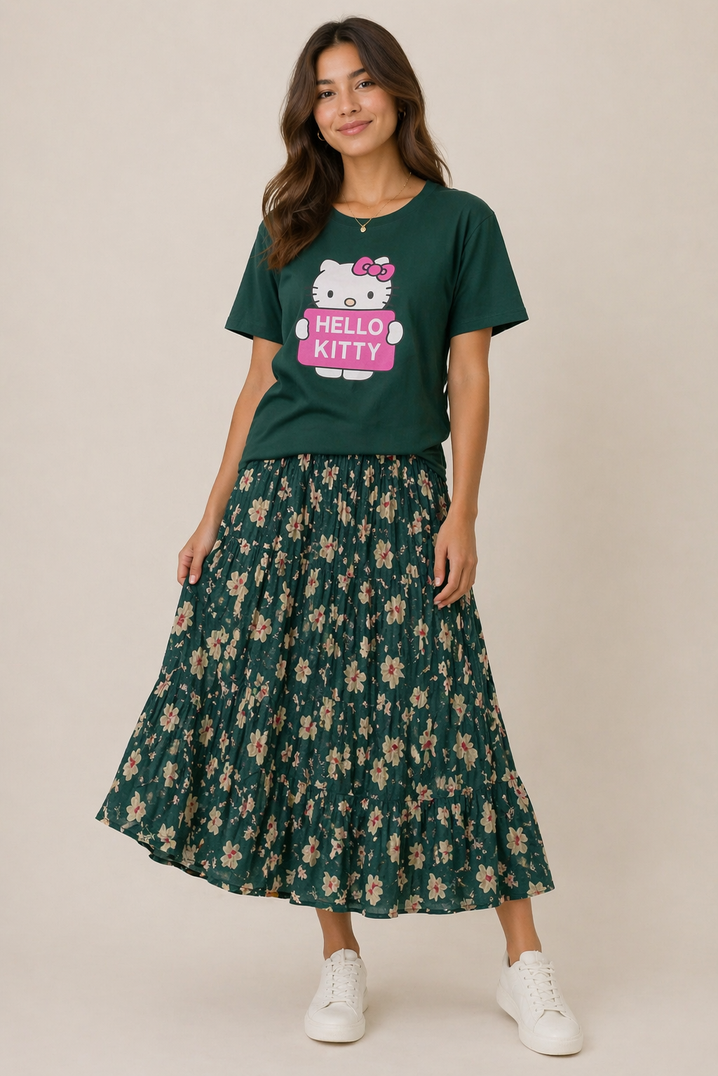 Ladies T-Shirt and Skirt Set