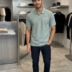 Men's Export Quality Polo T-Shirt With Zipper