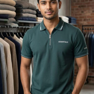 Men's Export Quality Polo T-Shirt With Zipper