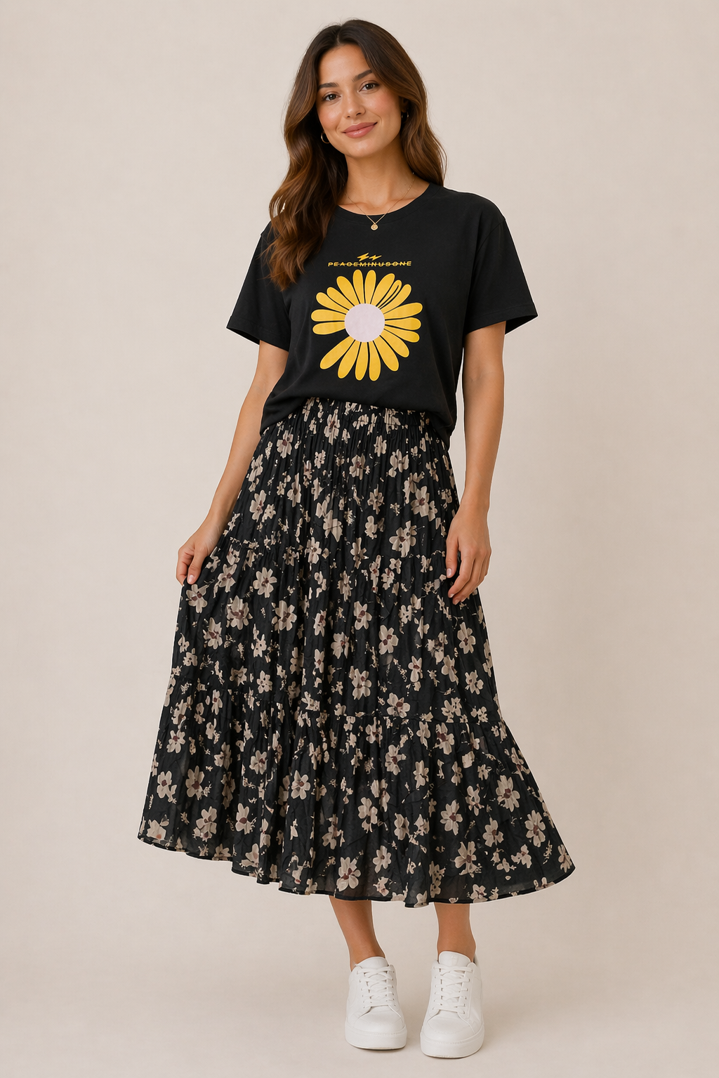 Ladies T-Shirt and Skirt Set