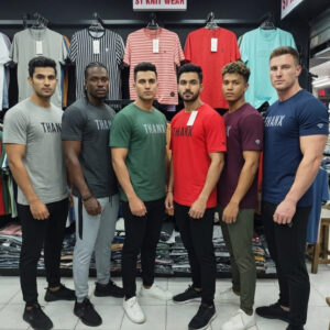 Alternative view of Men's Half Sleeve T-Shirt style THANX