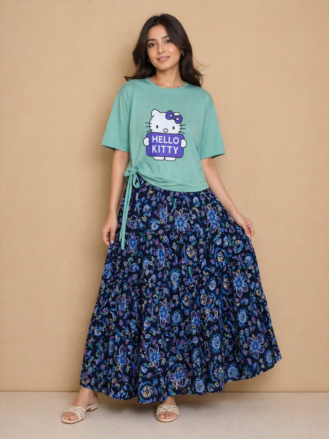 Ladies T-Shirt and Skirt Set