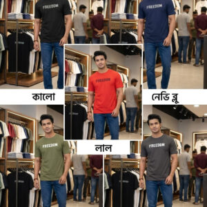 Alternative view of Men's Half Sleeve T-Shirt style FREEDOME